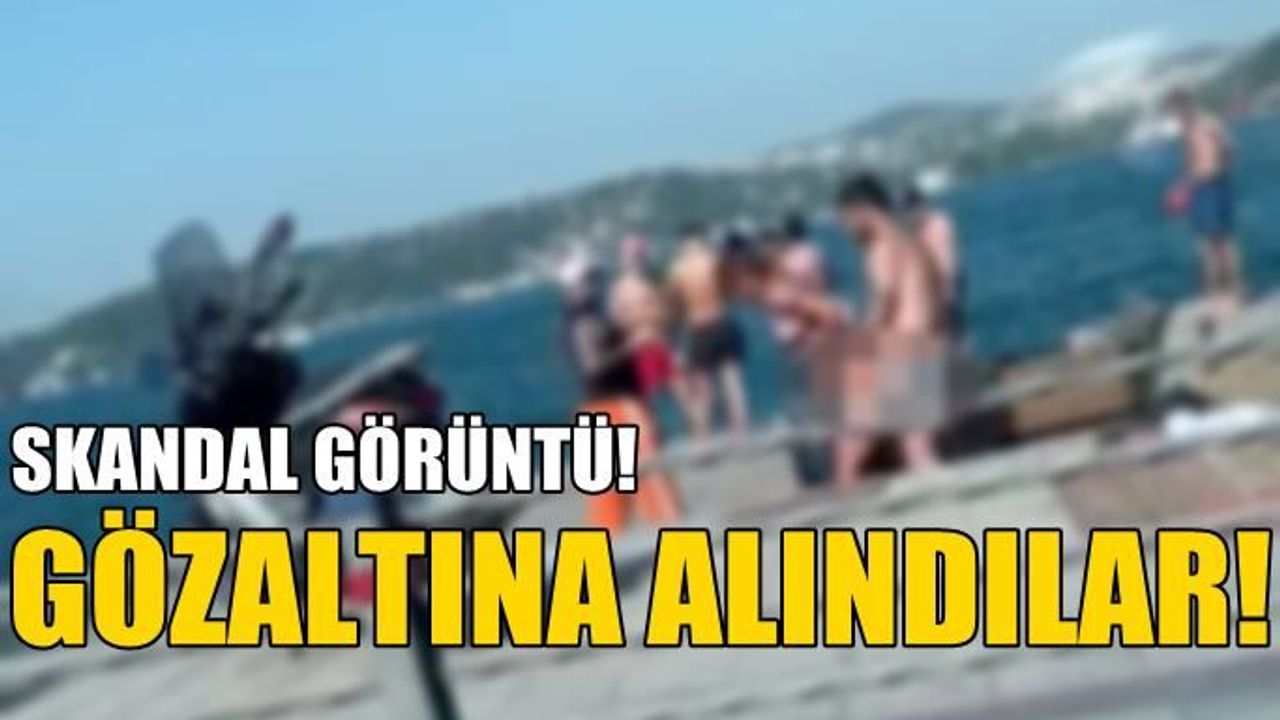 Bebek sahilinde iğrenç görüntüler! İlk ifadesinde dans ediyorduk dedi!