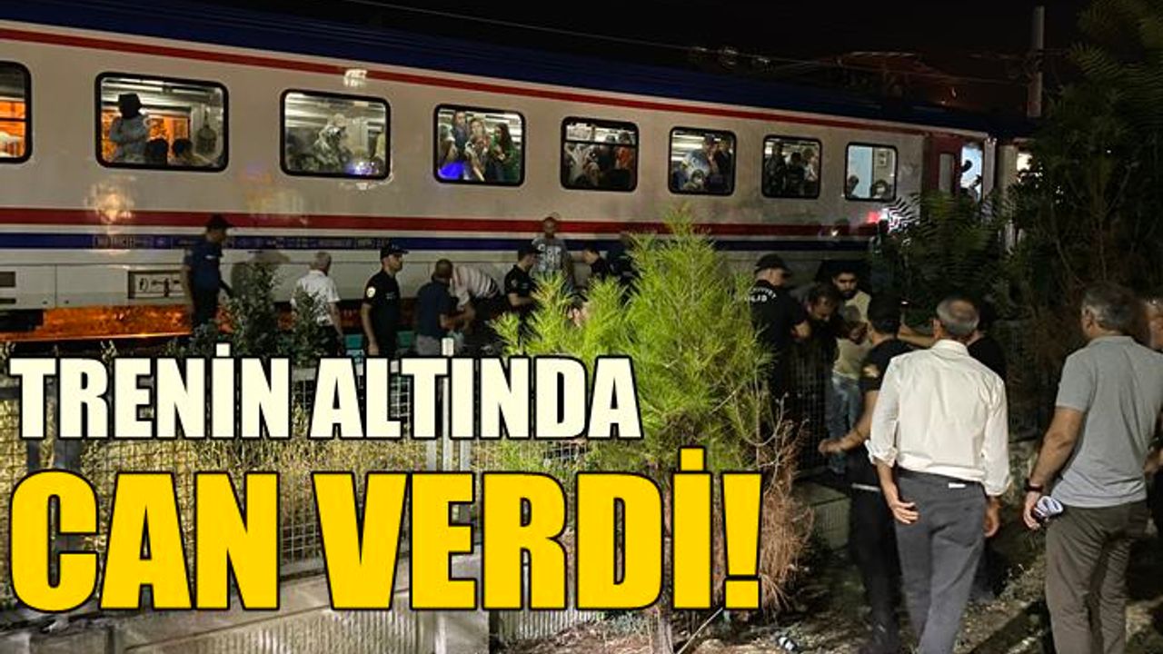 Manisa'da trenin çarptığı genç hayatını kaybetti!