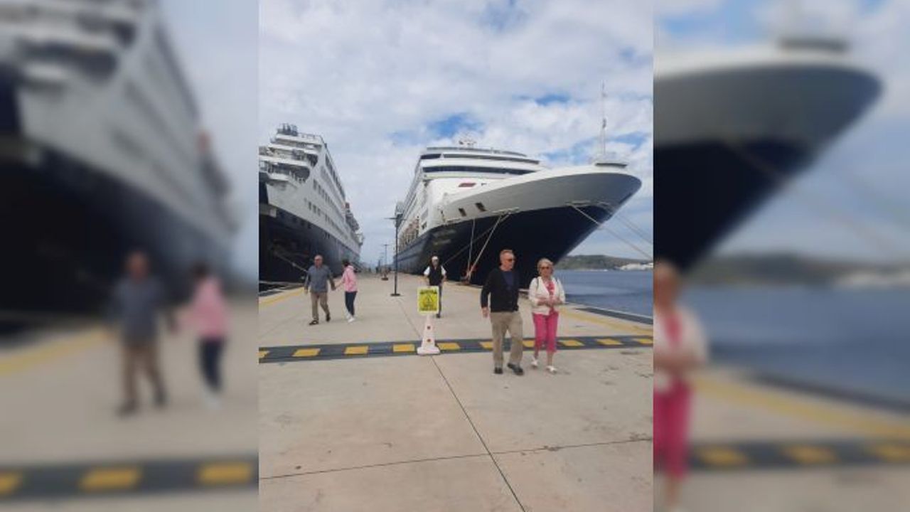 Portekiz bayraklı kruvaziyer “Vasco Da Gama“ Bodrum'da