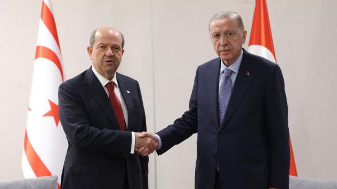 Erdoğan, KKTC Cumhurbaşkanı Tatar ile görüştü