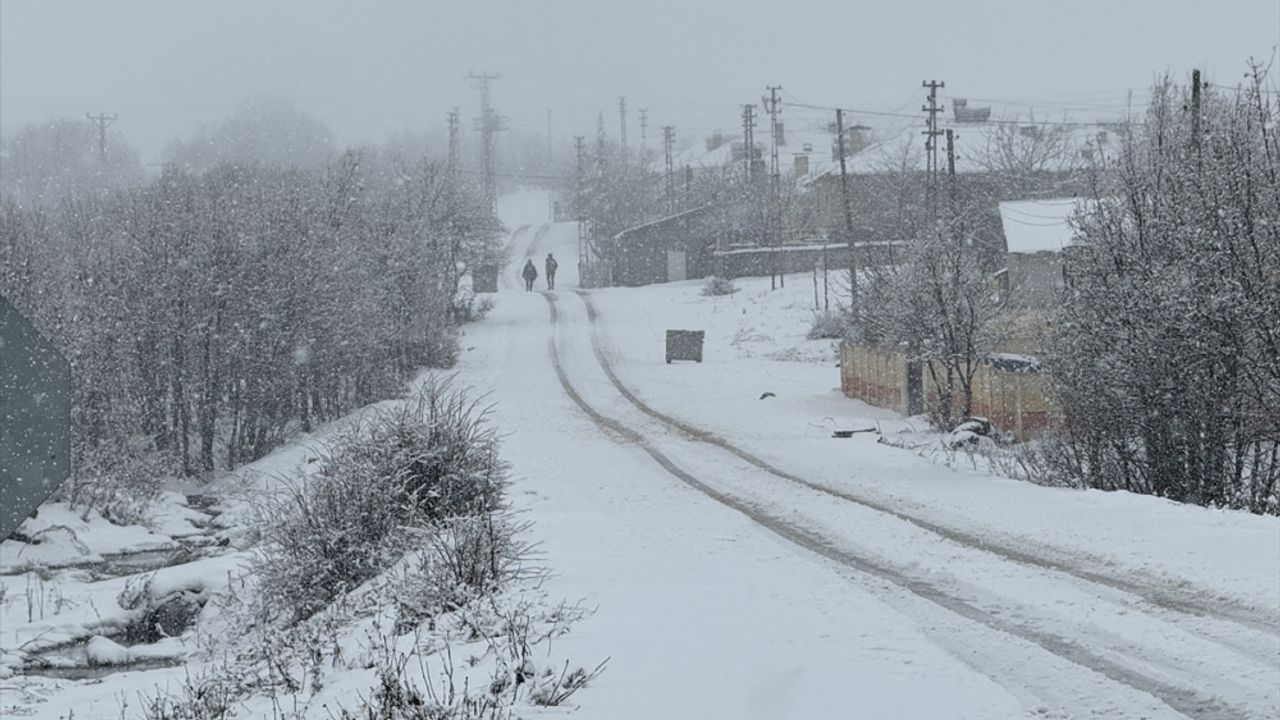 Bingöl-Elazığ kara yolunda kar ve sis etkili oldu
