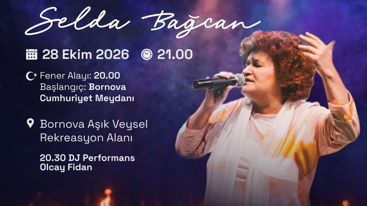 Bornova Belediyesi, 28 Ekim'de fener alayı ve Selda Bağcan konseri düzenleyecek