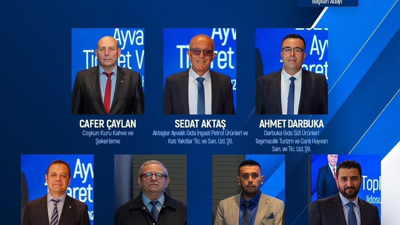 Ayvalık Ticaret Odası seçimlerinde Halil Aykut’un Mavi Listesi güçlü kadrosuyla öne çıkıyor