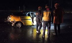 Takla atan takside 1 kişi öldü, 2 kişi yaralandı