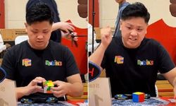 ABD’li genç, Rubik Küpü’nü 3.13 saniyede çözerek rekor kırdı