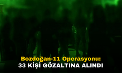 Bozdoğan-11 Operasyonu: 33 Kişi gözaltına Alındı