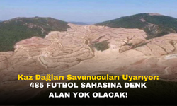 Kaz Dağları'nda Endişe Verici Maden Genişleme Projesi: 485 Futbol Sahası Yok Olabilir!