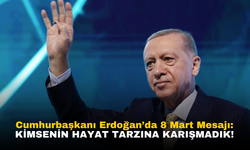 Cumhurbaşkanı Erdoğan'dan 8 Mart Mesajı