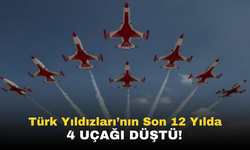 Türk Yıldızları'nın Son 12 Yılda 4 Uçağı Düştü!