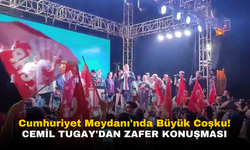 İzmir'de Cemil Tugay'dan Seçim Zaferi Konuşması: Cumhuriyet Meydanı'nda Kutlamalar Devam Ediyor