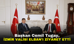 Başkan Cemil Tugay, İzmir Valisi Elban'ı ziyaret etti