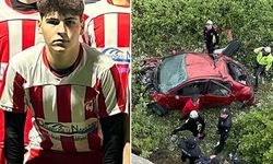 140 Km Hızla Giden Araba İstinat Duvarından Düştü! Genç Futbolcu Hayatını Kaybetti