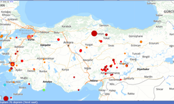 Son 24 saatte Türkiye'de 76 deprem oldu