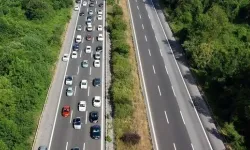 Anadolu Otoyolu'nda bayram tatili yoğunluğu