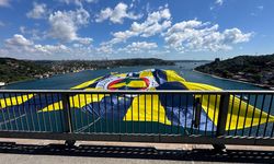 Fenerbahçe Beko'nun bayrakları köprülere asıldı