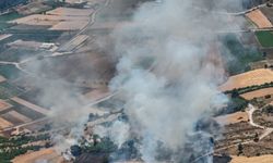GÜNCELLEME - Balıkesir'de tarım arazisinde çıkan yangın ormana sıçramadan kontrol altına alındı