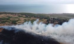 GÜNCELLEME - Isparta'da Eğirdir Gölü kıyısındaki sazlıkta çıkan yangın kontrol altına alındı
