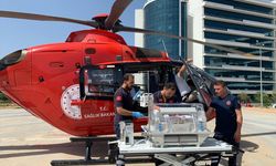 Muğla'da ambulans helikopter Simge bebek için havalandı