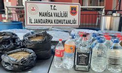 Salihli'de 600 litre kaçak içki ele geçirildi