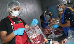 TDV'nin Filistinlilere dağıtacağı kurban etleri 10 günde paketlenecek