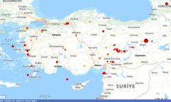 Son 24 saatte Türkiye'de 61 deprem oldu