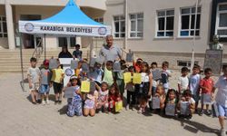 Karabiga Belediye Başkanı Ahmet Elbi'den öğrencilere karne hediyesi