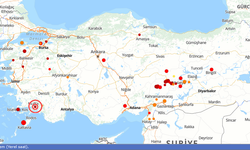 Son 24 saatte Türkiye'de 48 deprem oldu