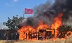 Edirne'de çıkan ağız yangınında hasar büyük