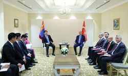 Cumhurbaşkanı Erdoğan, Moğolistan Cumhurbaşkanı Khurelsukh ile bir araya geldi