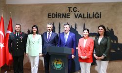 Cumhurbaşkanı Yardımcısı Yılmaz'dan Edirne Valiliğine ziyaret