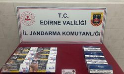 Edirne Enez'de 16 karton kaçak sigara ele geçirildi