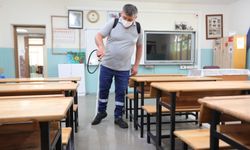 Bayraklı'da okullarda dezenfekte çalışmaları başladı