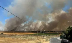 Silivri'de otluk alanda çıkan yangın büyüyor!