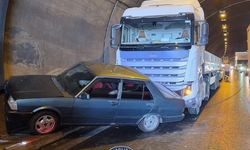 İzmir Otoyolu'nda kaza | Belkahve Tüneli'nde araç kuyruğu oluştu