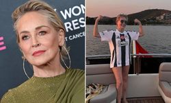 Sharon Stone İstanbul ziyaretinde Beşiktaş formasıyla dikkat çekti