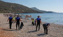 TÜRÇEV ve Bodrum Belediyesi iş birliği ile deniz temizliği