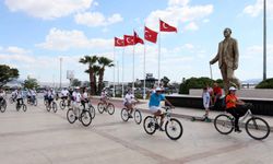 Farkındalık için İzmir’de pedallar çevrildi