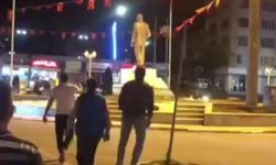 Kırklareli'de Atatürk Heykeline saldırıya anında müdahale