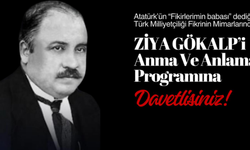 Zafer Partisi, Ziya Gökalp'i anma etkinliği düzenliyor