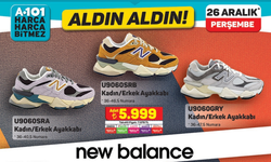 Ayağınızdan çıkartmayacağınız New Balance ayakkabılar A101’de! 26 Aralık A101 aktüel kataloğu