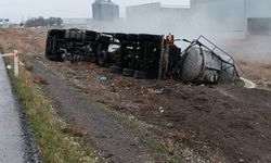 Konya'da asit dolu tankerin devrilmesi can aldı