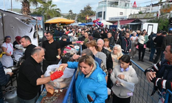 Bodrum’daki hamsi festivalinde 3 ton hamsi dağıtıldı