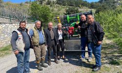Güzelbahçe Belediyesi’nden çiftçilere destek: İlaçlama makinesi hediye edildi