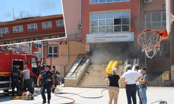 Aydın’da okulda yangın çıktı: Yaz okulu öğrencileri tahliye edildi