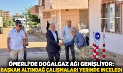 Ömerli doğalgaz ağı genişliyor başkan Altındağ çalışmaları inceledi
