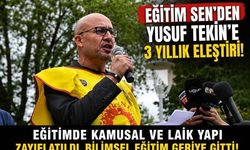Eğitim Sen Uşak Şubesinden Yusuf Tekin eleştirisi