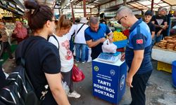 Buca pazarlarında güvenli alışveriş için tartı kontrolü