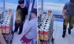 Akaryakıt istasyonunda faciayı görevli önledi