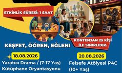 Aydın Çocuk ve Gençlik Kütüphanesi’nde 4 gün boyunca etkinlik düzenlenecek