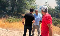 Buca’nın kahramanları yangınla mücadelede aktif rol alıyor